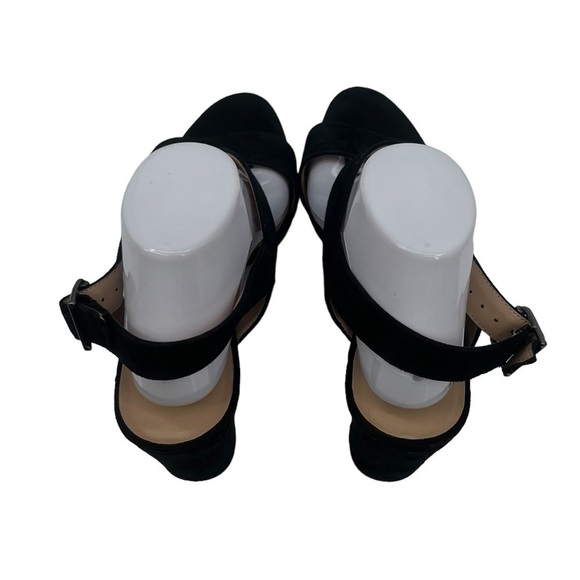 Franco Sarto Black Suede Rumi Block Heel Sandals Size 11 Women’s - Picture 6 of 10